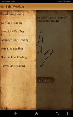Palm Reading android App screenshot 1